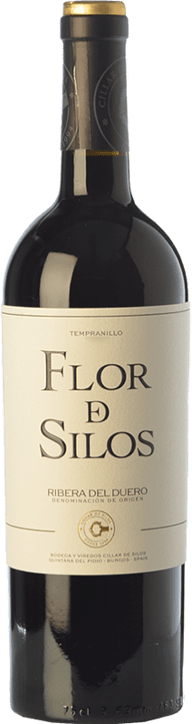 红酒 Cillar de Silos Flor de Silos 岁 2015 D.O. Ribera del Duero 卡斯蒂利亚莱昂 西班牙 Tempranillo 瓶子 75 cl