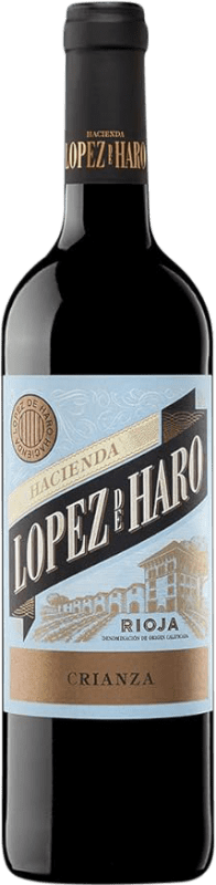 6,95 € | Красное вино Hacienda López de Haro старения D.O.Ca. Rioja Ла-Риоха Испания Tempranillo, Grenache, Graciano 75 cl