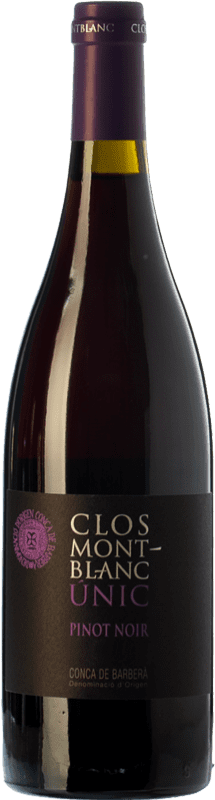 15,95 € | Red wine Clos Montblanc Únic Aged D.O. Conca de Barberà Catalonia Spain Pinot Black Bottle 75 cl