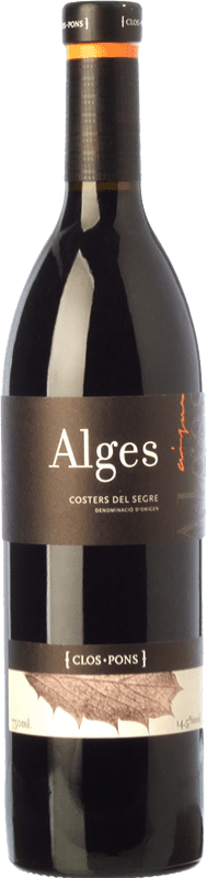 15,95 € Free Shipping | Red wine Clos Pons Alges Joven D.O. Costers del Segre Catalonia Spain Tempranillo, Syrah, Grenache Bottle 75 cl