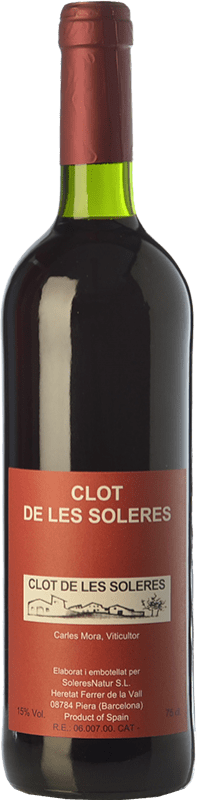 Бесплатная доставка | Красное вино Clot de les Soleres старения D.O. Penedès Каталония Испания Cabernet Sauvignon Органический 75 cl