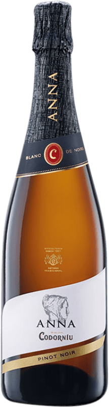 11,95 € | Espumante branco Codorníu Anna Blanc de Noirs D.O. Cava Catalunha Espanha Pinot Preto 75 cl