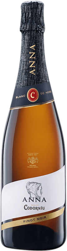 Envoi gratuit | Blanc mousseux Codorníu Anna Blanc de Noirs D.O. Cava Catalogne Espagne Pinot Noir 75 cl