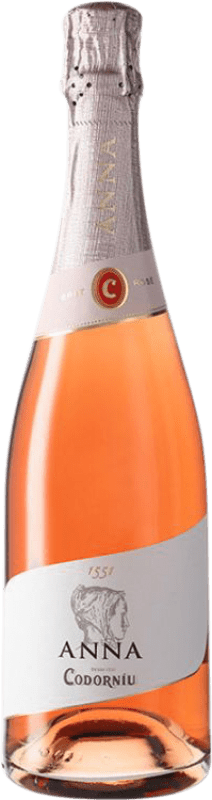 19,95 € 免费送货 | 玫瑰气泡酒 Codorníu Anna Rosé 香槟 D.O. Cava