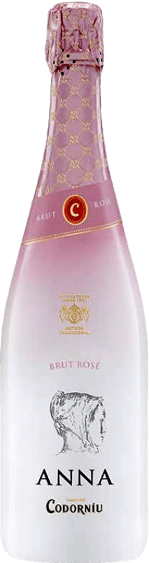 18,95 € 免费送货 | 玫瑰气泡酒 Codorníu Anna Rosé Sleever Print 香槟 D.O. Cava