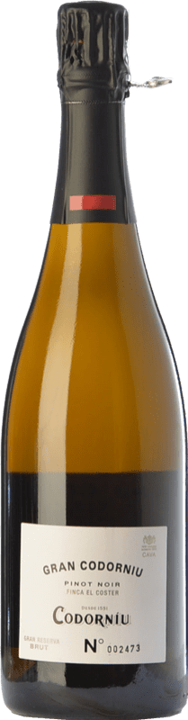 Envoi gratuit | Blanc mousseux Codorníu Gran Codorníu Finca El Coster Grande Réserve D.O. Cava Catalogne Espagne Pinot Noir 75 cl