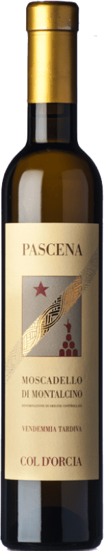 24,95 € Бесплатная доставка | Сладкое вино Col d'Orcia Pascena D.O.C. Moscadello di Montalcino Органический Половина бутылки 37 cl