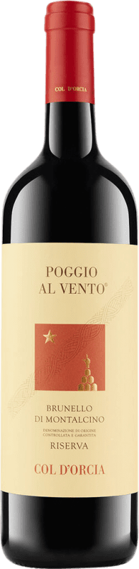 Free Shipping | Red wine Col d'Orcia Poggio al Vento D.O.C.G. Brunello di Montalcino Tuscany Italy Sangiovese 75 cl