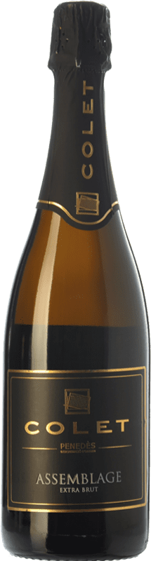 Envoi gratuit | Blanc mousseux Colet Assemblage Extra- Brut Réserve D.O. Penedès Catalogne Espagne Pinot Noir, Chardonnay 75 cl