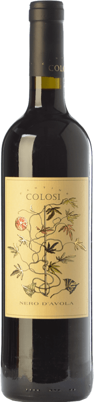 11,95 € Free Shipping | Red wine Colosi I.G.T. Terre Siciliane Sicily Italy Nero d'Avola Bottle 75 cl