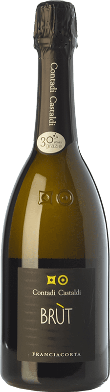 22,95 € | Белое игристое вино Contadi Castaldi Brut — брют D.O.C.G. Franciacorta Ломбардии Италия Pinot Noir — Пино Нуар, Chardonnay — Шардоне, Pinot Blanc — Пино Блан 75 cl