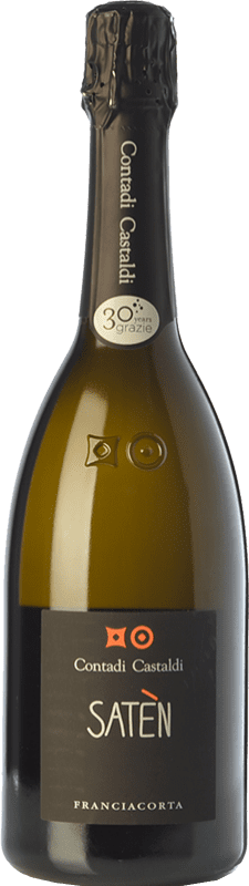 Бесплатная доставка | Белое игристое Contadi Castaldi Satèn D.O.C.G. Franciacorta Ломбардии Италия Chardonnay 75 cl