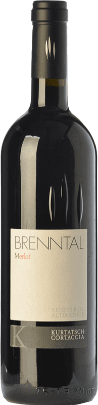37,95 € | Red wine Cortaccia Brenntal D.O.C. Alto Adige Trentino-Alto Adige Italy Merlot Bottle 75 cl