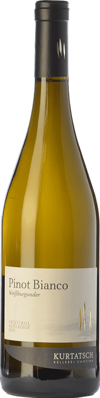 15,95 € Free Shipping | White wine Cortaccia Pinot Bianco D.O.C. Alto Adige Trentino-Alto Adige Italy Pinot White Bottle 75 cl