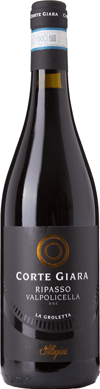 13,95 € Spedizione Gratuita | Vino rosso Corte Giara La Groletta D.O.C. Valpolicella Ripasso