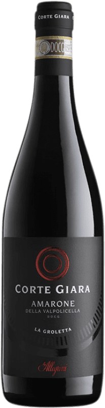 16,95 € | Красное вино Corte Giara La Groletta D.O.C.G. Amarone della Valpolicella Венето Италия Corvina, Rondinella 75 cl