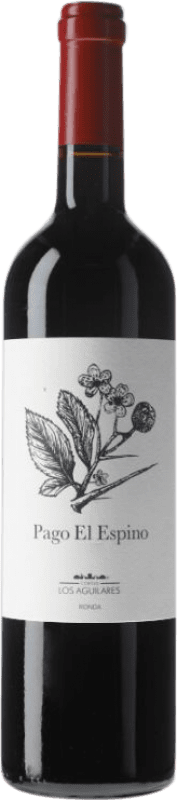 24,95 € | Red wine Los Aguilares Pago El Espino Aged D.O. Sierras de Málaga Andalusia Spain Tempranillo, Merlot, Petit Verdot Bottle 75 cl
