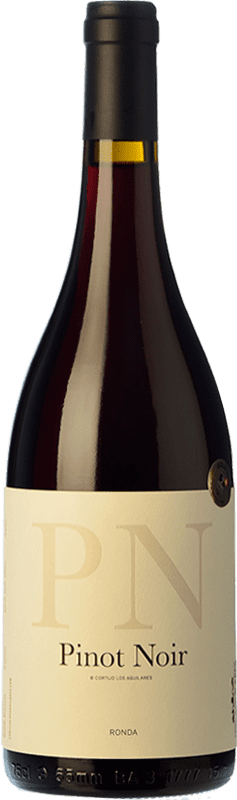 37,95 € Free Shipping | Red wine Los Aguilares D.O. Sierras de Málaga Andalusia Spain Pinot Black Bottle 75 cl