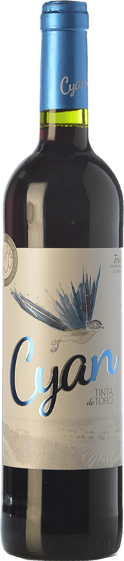 11,95 € | Red wine Cyan 6 Meses Roble D.O. Toro Castilla y León Spain Tinta de Toro Bottle 75 cl