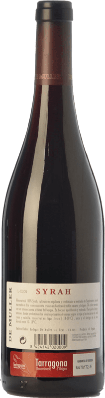 8,95 € Free Shipping | Red wine De Muller Joven D.O. Tarragona Catalonia Spain Syrah Bottle 75 cl