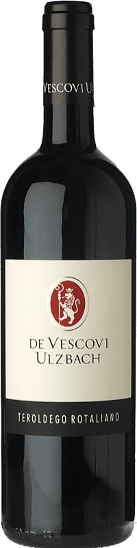 18,95 € | Красное вино Vescovi Ulzbach D.O.C. Teroldego Rotaliano Трентино Италия Teroldego 75 cl