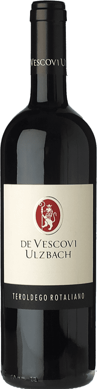 Envío gratis | Vino tinto Vescovi Ulzbach D.O.C. Teroldego Rotaliano Trentino Italia Teroldego 75 cl