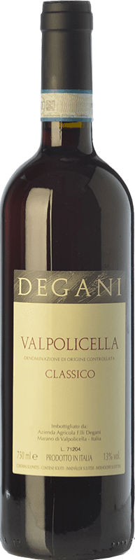 9,95 € | Red wine Degani Classico D.O.C. Valpolicella Veneto Italy Corvina, Rondinella, Corvinone Bottle 75 cl