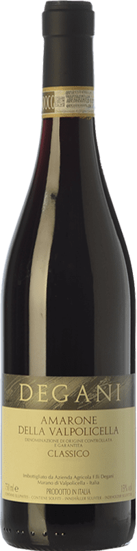 36,95 € | Red wine Degani D.O.C.G. Amarone della Valpolicella Veneto Italy Corvina, Rondinella, Molinara, Oseleta Bottle 75 cl