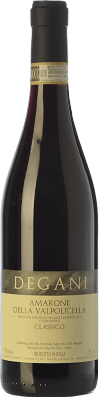 Бесплатная доставка | Красное вино Degani D.O.C.G. Amarone della Valpolicella Венето Италия Corvina — Корвина, Rondinella — Рондинелла, Molinara — Молинара, Oseleta — Оселета 75 cl