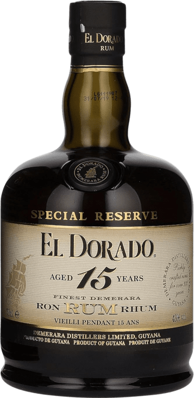 72,95 € Spedizione Gratuita | Rum Demerara El Dorado 15