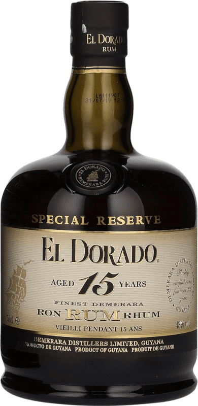 免费送货 | 朗姆酒 Demerara El Dorado 15 圭亚那 70 cl