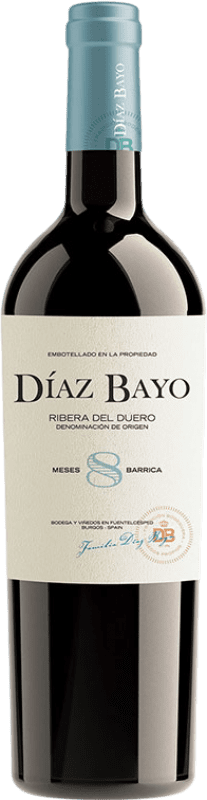 Kostenloser Versand | Rotwein Díaz Bayo Nuestro Eiche D.O. Ribera del Duero Kastilien und León Spanien Tempranillo 75 cl