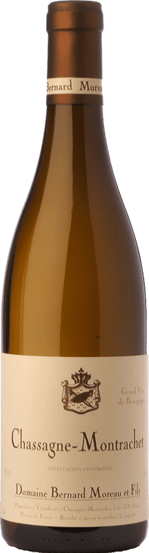 Envoi gratuit | Vin blanc Bernard Moreau Chassagne-Montrachet Crianza A.O.C. Bourgogne Bourgogne France Chardonnay 75 cl