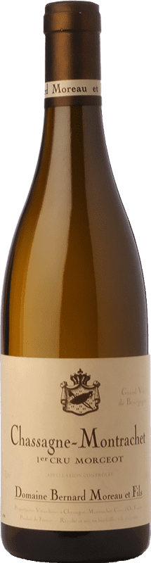 Free Shipping | White wine Bernard Moreau Chassagne-Montrachet 1 Cru Morgeot Aged A.O.C. Bourgogne Burgundy France Chardonnay 75 cl
