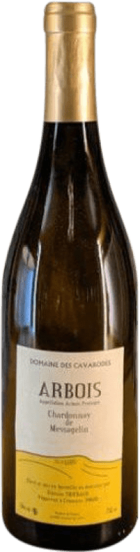 Envío gratis | Vino blanco Domaine des Cavarodes Messagelin A.O.C. Arbois Jura Francia Chardonnay Ecológico 75 cl