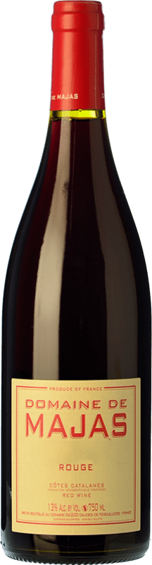 13,95 € | Red wine Majas Rouge Young I.G.P. Vin de Pays Côtes Catalanes Languedoc-Roussillon France Grenache, Carignan Bottle 75 cl
