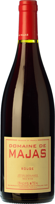 免费送货 | 红酒 Domaine de Majas Rouge 年轻的 I.G.P. Vin de Pays Côtes Catalanes 朗格多克 - 鲁西荣 法国 Grenache, Carignan 75 cl