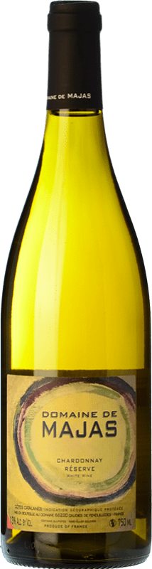 17,95 € | Белое вино Domaine de Majas Резерв I.G.P. Vin de Pays Roussillon Руссильон Франция Chardonnay 75 cl