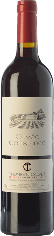 9,95 € | Красное вино Thunevin-Calvet Cuvée Constance Молодой A.O.C. Côtes du Roussillon Villages Лангедок-Руссильон Франция Grenache, Carignan 75 cl