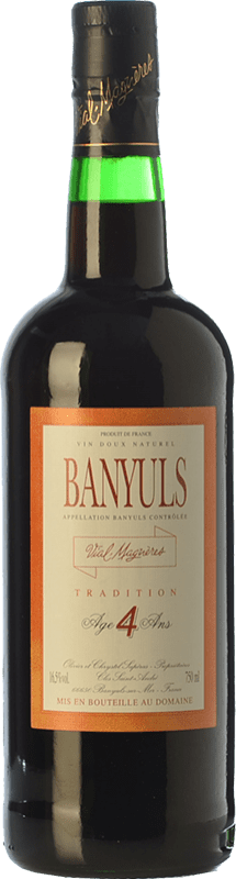 Бесплатная доставка | Крепленое вино Vial Magnères Tradition 4 Ans A.O.C. Banyuls Лангедок-Руссильон Франция Syrah, Grenache, Carignan 75 cl