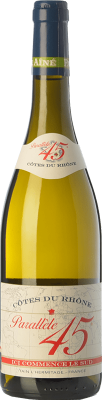 Spedizione Gratuita | Vino Bianco Paul Jaboulet Aîné Parallèle 45 Crianza — Invecchiato in Botte I.G.P. Vin de Pays Rhône Rhône Francia Garnacha — Grenache, Viognier, Marsanne, Bourboulenc 75 cl