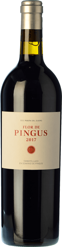129,95 € Free Shipping | Red wine Dominio de Pingus Flor de Pingus Crianza D.O. Ribera del Duero Castilla y León Spain Tempranillo Bottle 75 cl