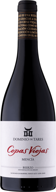 16,95 € | Vino Rosso Dominio de Tares Cepas Viejas — VV Vigne Vecchie Crianza — Invecchiato in Botte D.O. Bierzo Castilla y León Spagna Mencía 75 cl