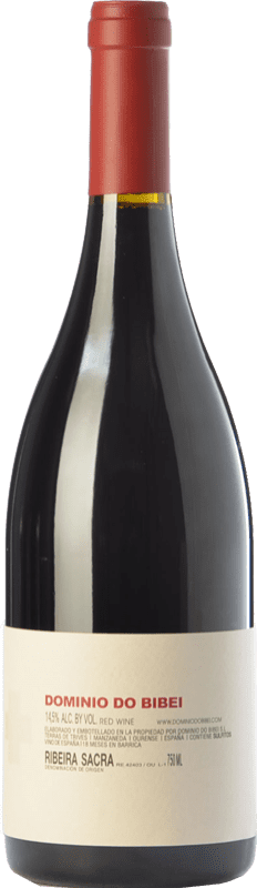 62,95 € Free Shipping | Red wine Dominio do Bibei Caiño Crianza D.O. Ribeira Sacra Galicia Spain Caíño Black Bottle 75 cl