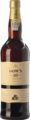 Kostenloser Versand | Verstärkter Wein Dow's Port Tawny I.G. Porto Porto Portugal Touriga Franca, Touriga Nacional, Tinta Roriz, Tinta Cão, Tinta Barroca 10 Jahre 75 cl