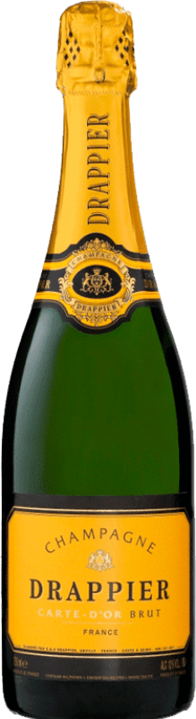 Envoi gratuit | Blanc mousseux Drappier Carte d'Or Brut A.O.C. Champagne Champagne France Pinot Noir, Chardonnay, Pinot Meunier 75 cl