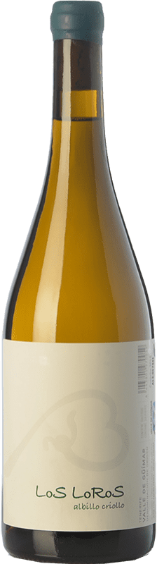 Envío gratis | Vino blanco El Borujo Los Loros D.O. Valle del Güímar Islas Canarias España Albillo Criollo 75 cl