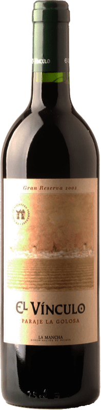 45,95 € | Red wine El Vínculo Paraje La Golosa Gran Reserva D.O. La Mancha Castilla la Mancha Spain Tempranillo Bottle 75 cl