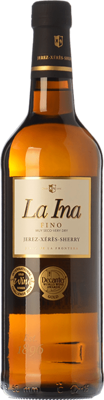 Envio grátis | Vinho Generoso Fortificado Lustau Fino La Ina D.O. Jerez-Xérès-Sherry Andaluzia Espanha Palomino Fino 75 cl