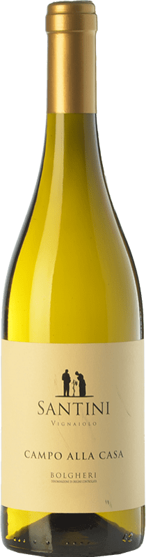 15,95 € Spedizione Gratuita | Vino bianco Enrico Santini Campo alla Casa D.O.C. Bolgheri